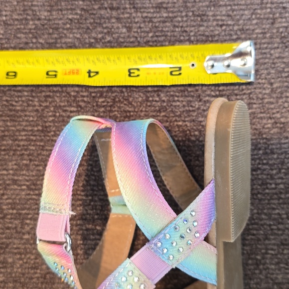 SO BRAND WOMENS MULTI COLOR STRAPPY SANDALS WITH BEADED EMBELLISHMENTS SIZE 5 - Picture 10 of 11